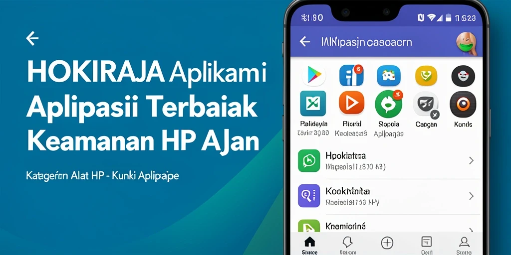 Tampilan antarmuka HOKIRAJA untuk mengunci aplikasi dengan mudah.